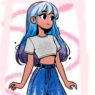 girl in a cute crop top