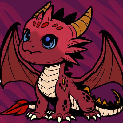 fierce baby night dragon