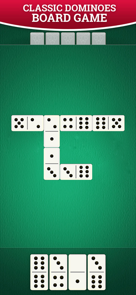 Dominoes - Domiones Master - Classic dominoes game session on a green tabletop