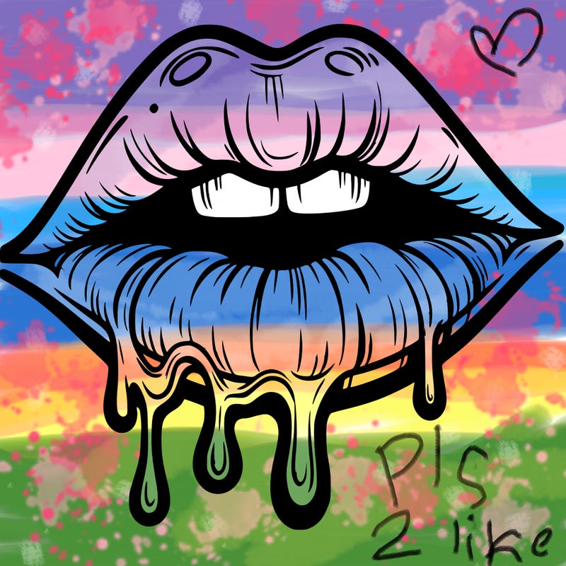 lips that look realistic and drip