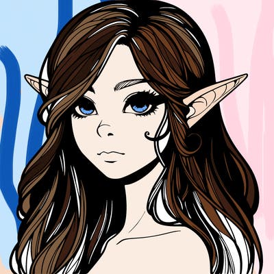 elf girl realistic dark fantasy