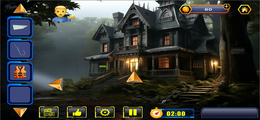 Escape Room - Strand of Glory - Spooky gothic house at night in Escape Room Strand of Glory puzzle game