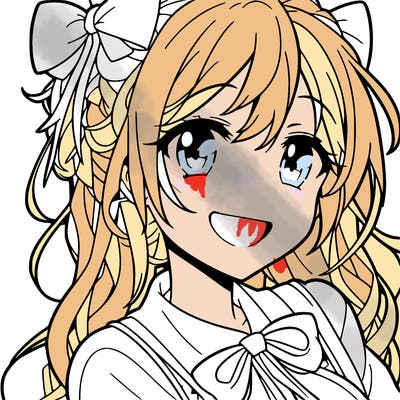 smiling anime girl