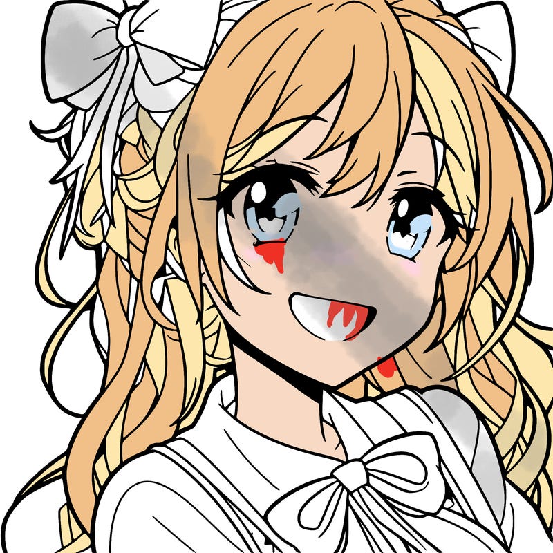 smiling anime girl