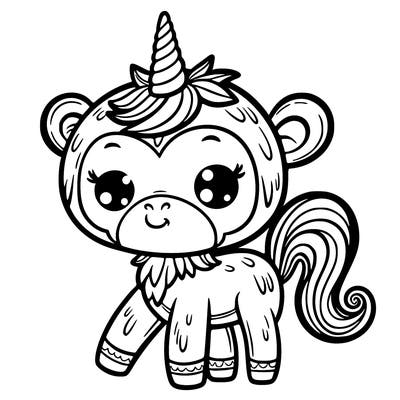 monkey unicorn