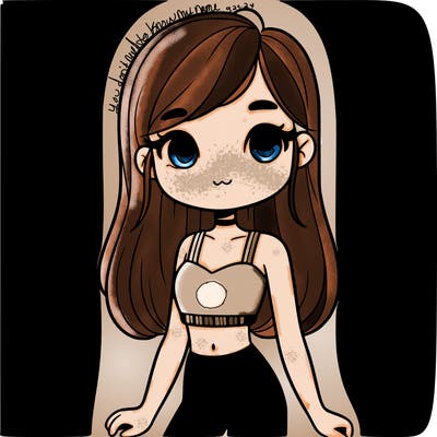 young teen girl wearing a crop top and leggings