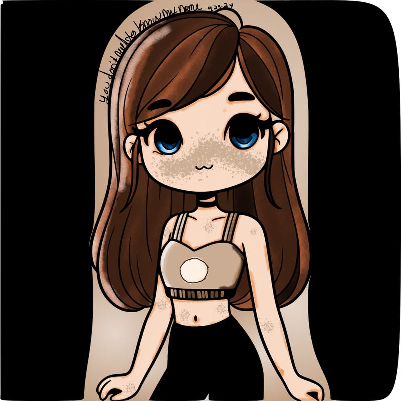 young teen girl wearing a crop top and leggings