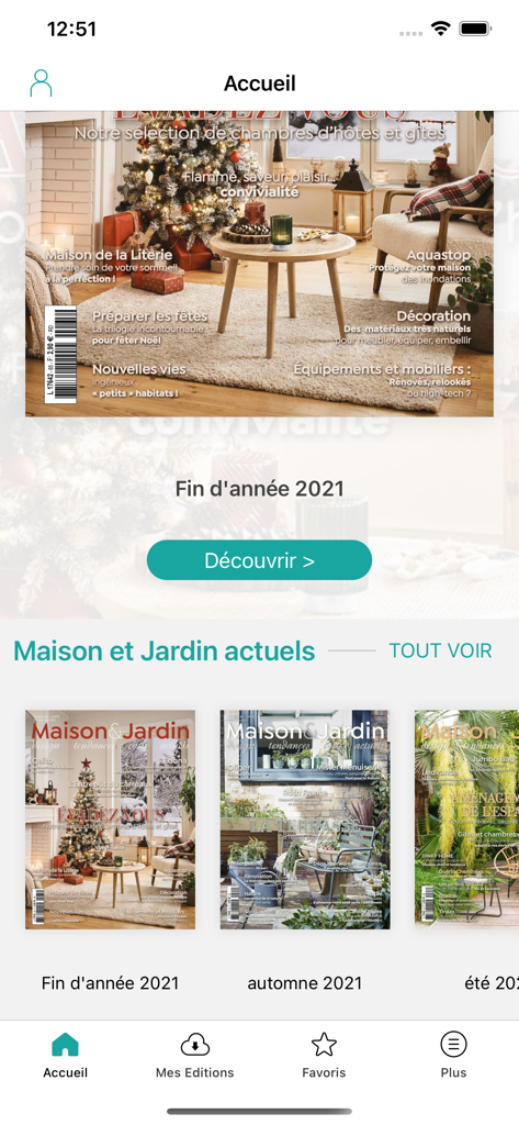 Maison et Jardin actuels - Digital magazine issues on the Maison et Jardin actuels app home screen