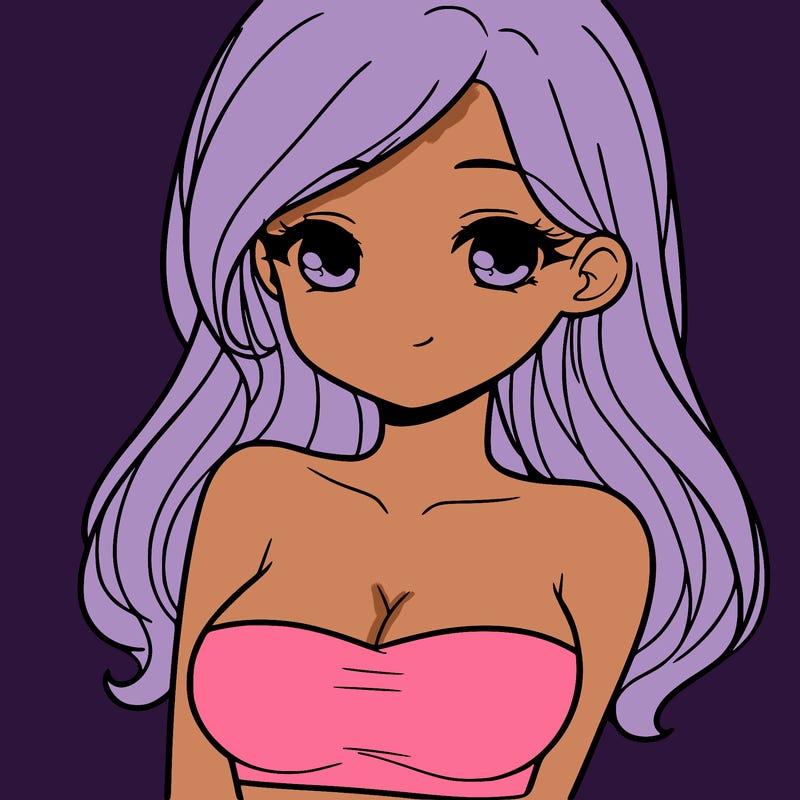 a pretty young girl in a tube top