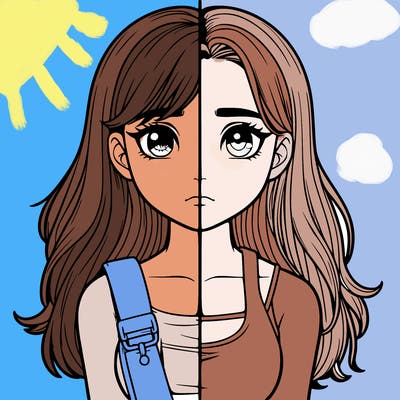 realistic girl split