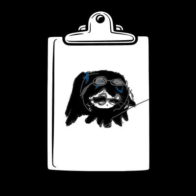 blank clip board with pen