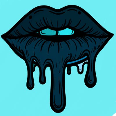 dripping lips