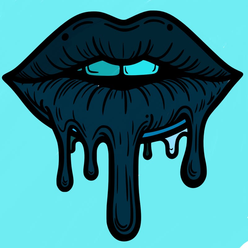 dripping lips