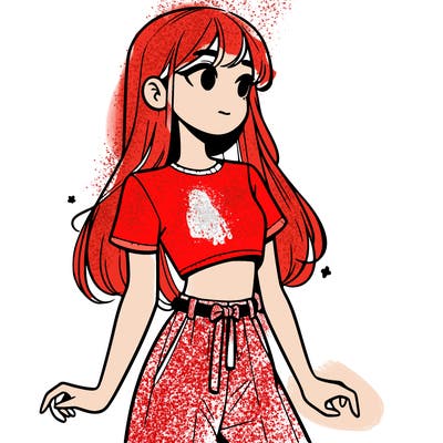 girl in a cute crop top