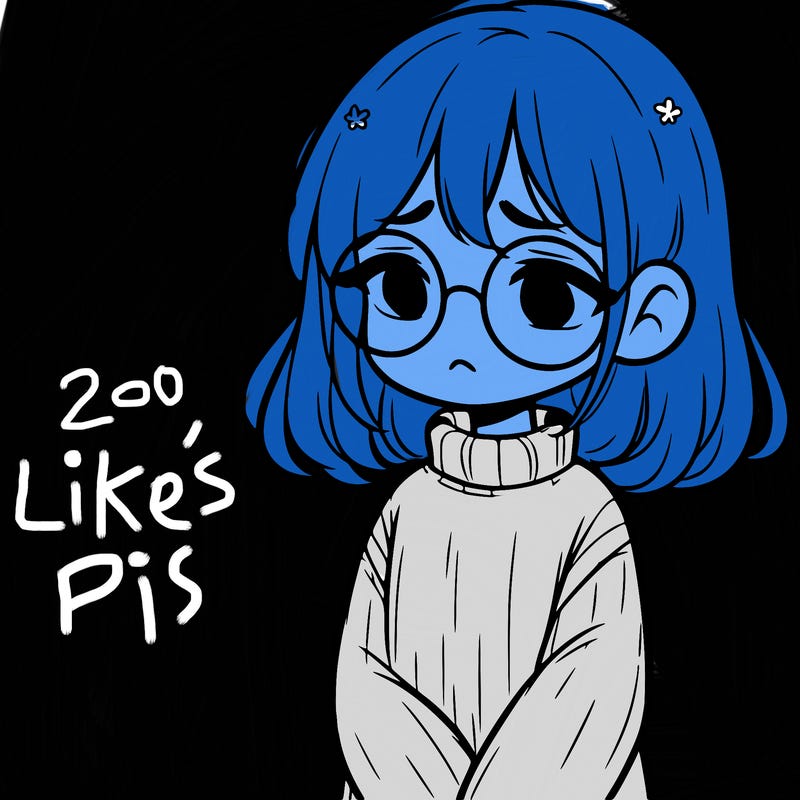 sad girl with glasses in a sweater