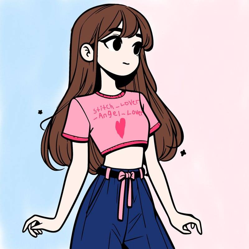 girl in a cute crop top