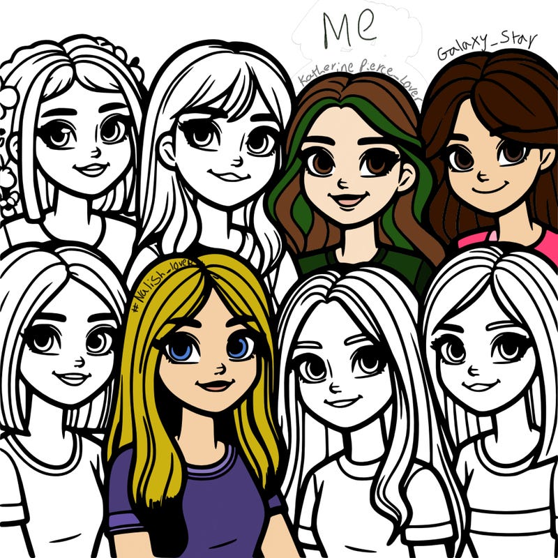 a group of teenage girls