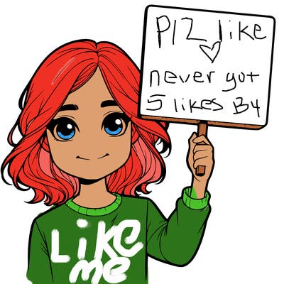 realistic girl holding up a sign