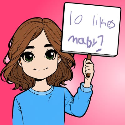 realistic girl holding up a sign