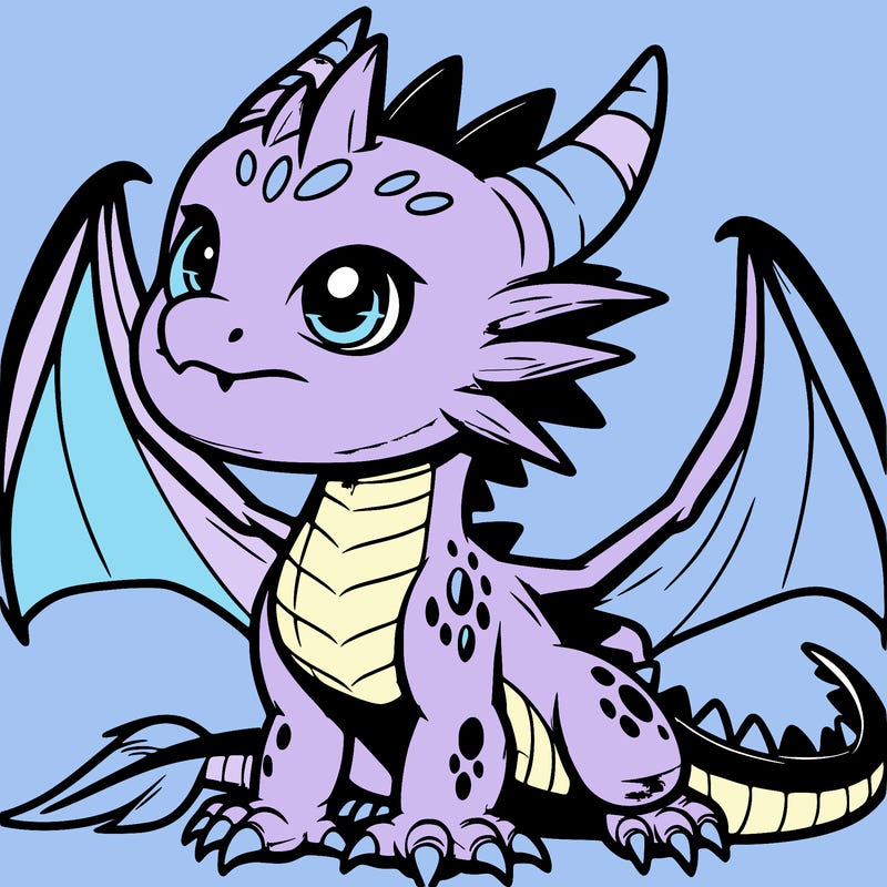 fierce baby night dragon