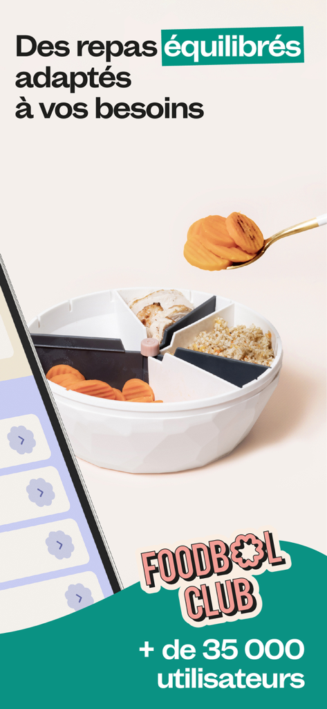 Adjustable portion control bowl for balanced meals and the Maju health app