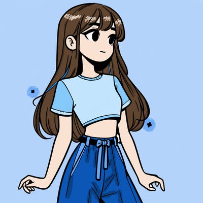 girl in a cute crop top