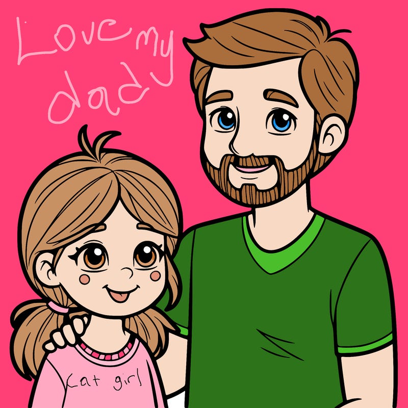 dad with his daughter