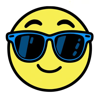 emoji with sunglasses