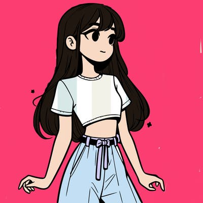 girl in a cute crop top