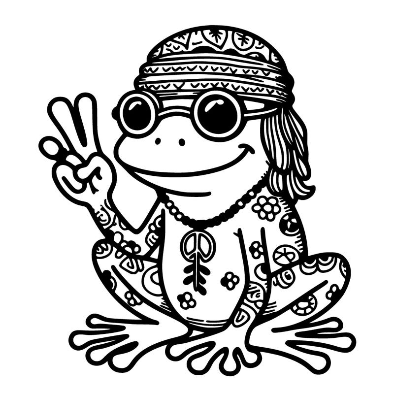 hippie frog