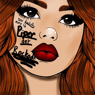 really realistic girl with lips