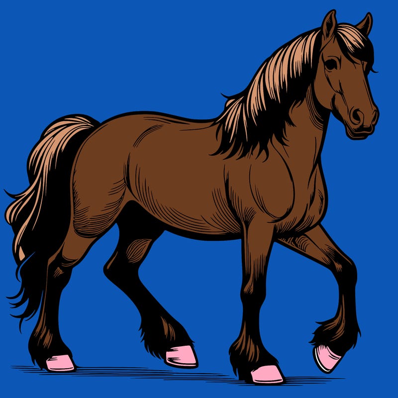 realistic horse