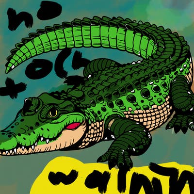 realistic crocodile