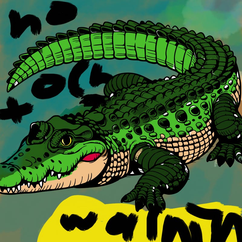 realistic crocodile