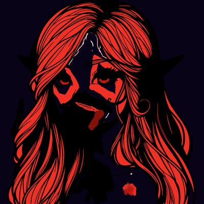 elf girl realistic dark fantasy