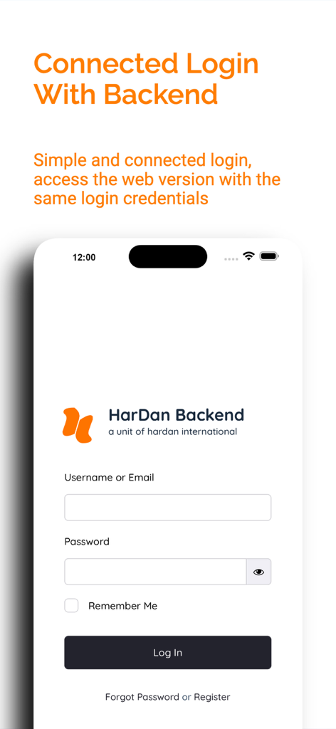 HarDan Music Distribution login interface