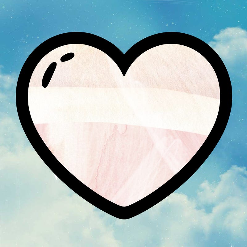 a blank heart