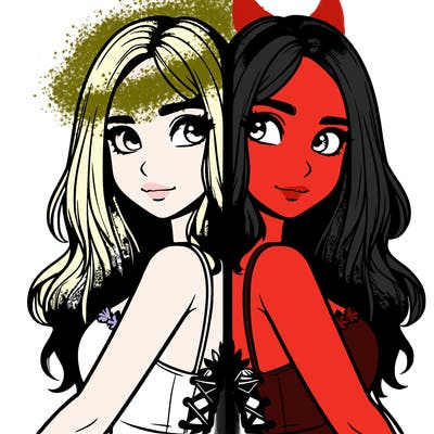 a realistic girl split