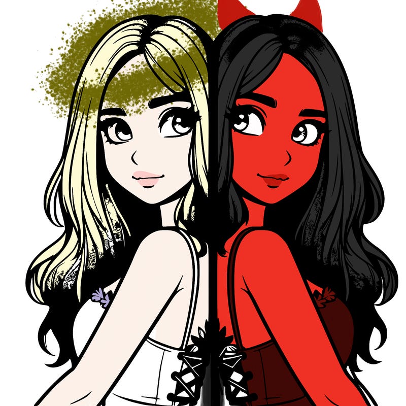 a realistic girl split