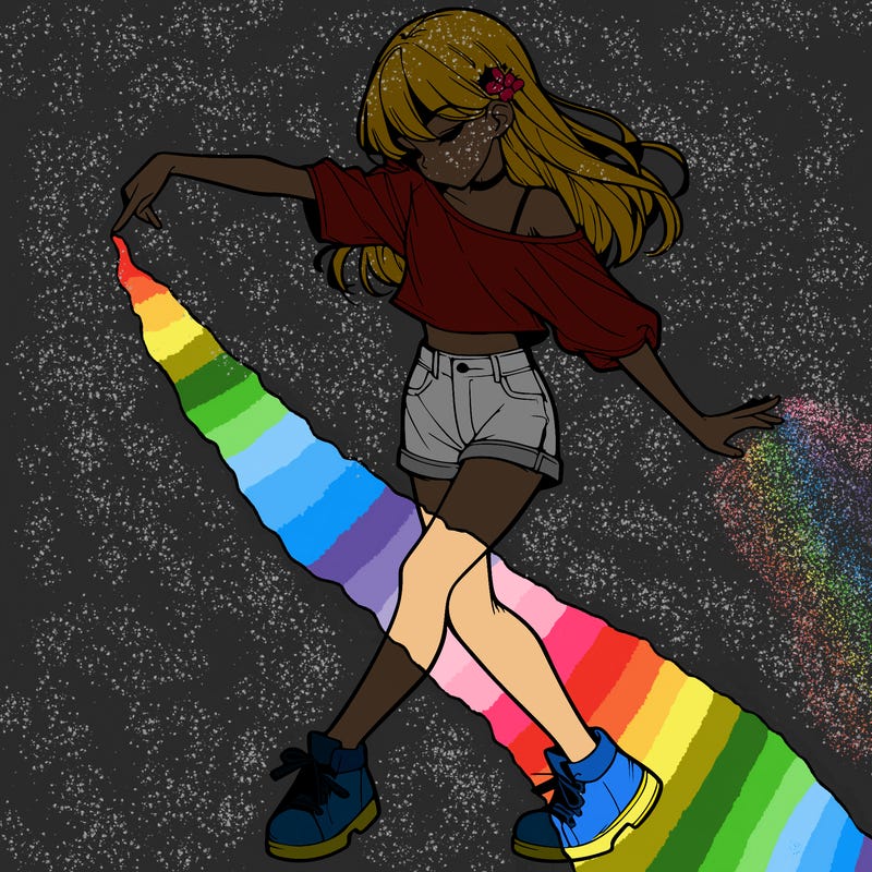 realistic girl danceing