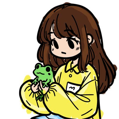 girl with long hair and a oversized shirt. and she is holding a frog