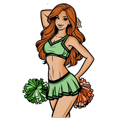realistic cheerleader