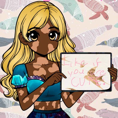 realistic pretty girl holding blank sign