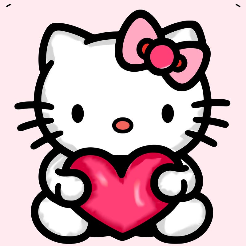 hello kitty with heart