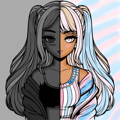 realistic girl split