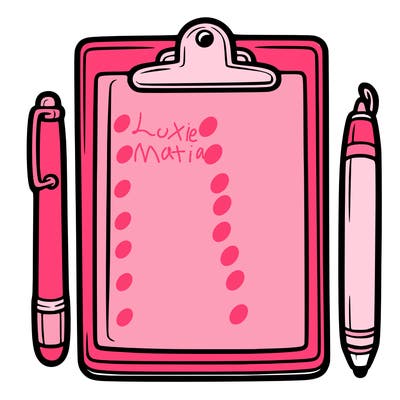 blank clip board with pen