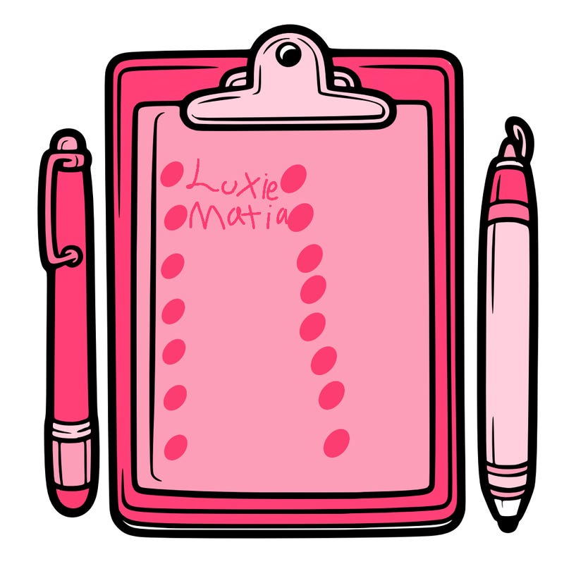 blank clip board with pen