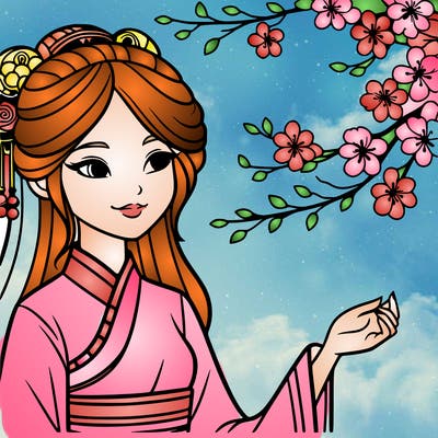 woman in chinese clothes