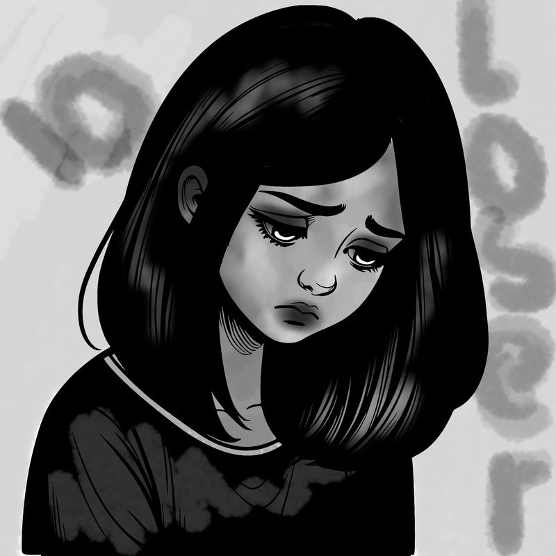 realistic sad girl