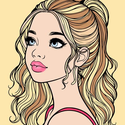 beautiful realistic girl